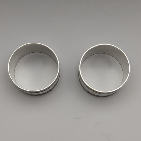 Around 1915 British Antique Silver Plated Napkin Ring & Knife Rest Pair Boxed